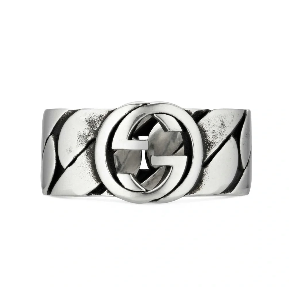 Gucci Interlocking G Band Ring